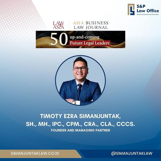 One of the 50 up-and-coming Future Legal Leaders by Asia Business Law Journal in 2023.