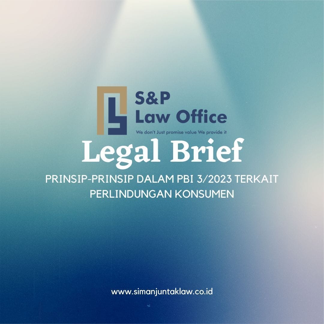 PRINSIP-PRINSIP DALAM PBI 3/2023 TERKAIT PERLINDUNGAN KONSUMEN