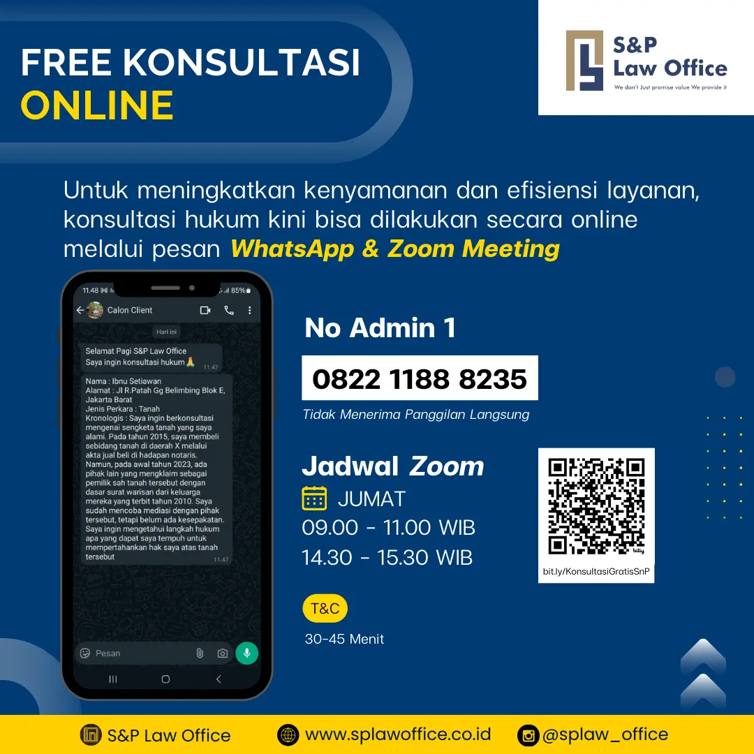 FREE LEGAL CONSULTATION FROM S&P LAW OFFICE