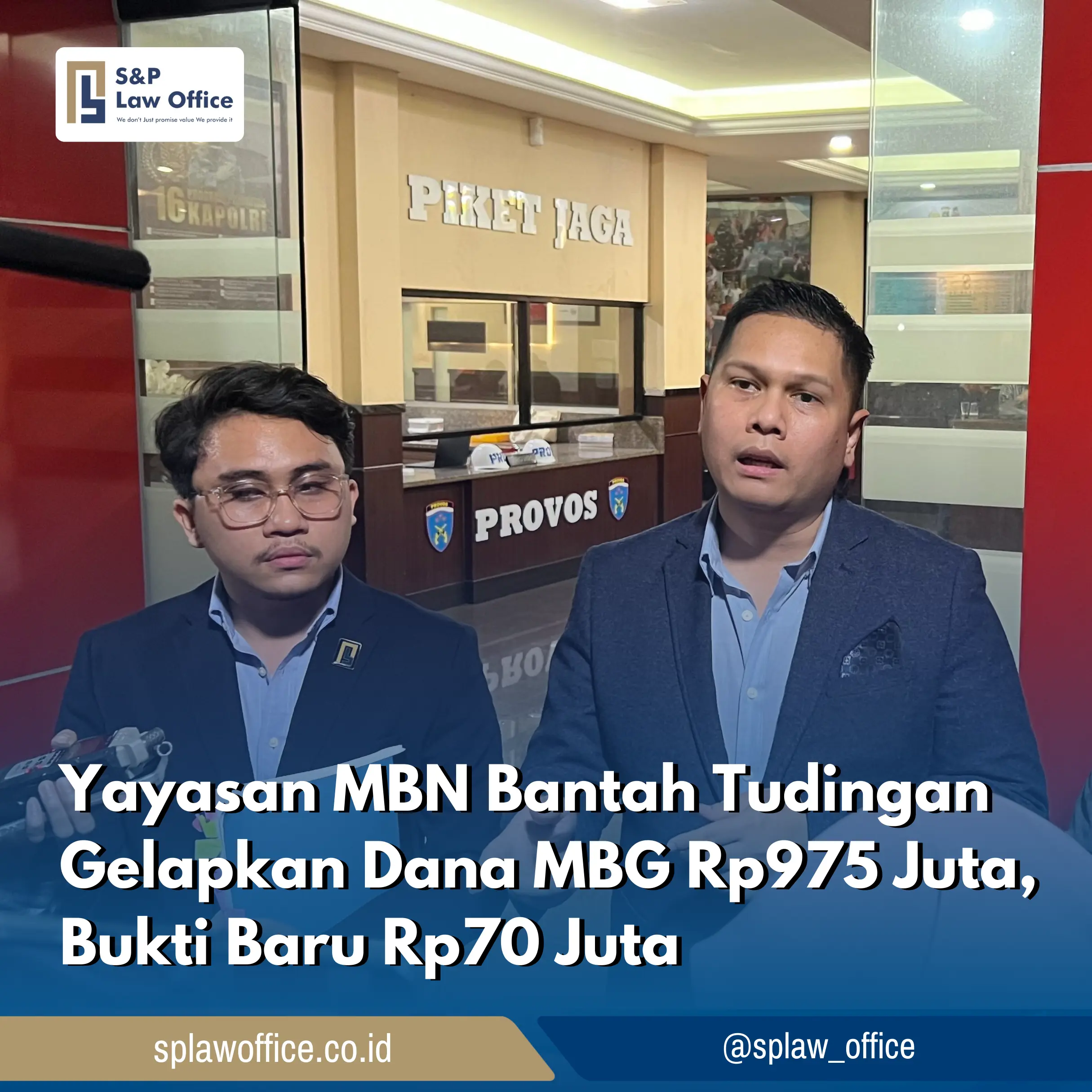 Yayasan MBN Bantah Tudingan Gelapkan Dana MBG Rp975 Juta, Bukti Baru Rp70 Juta