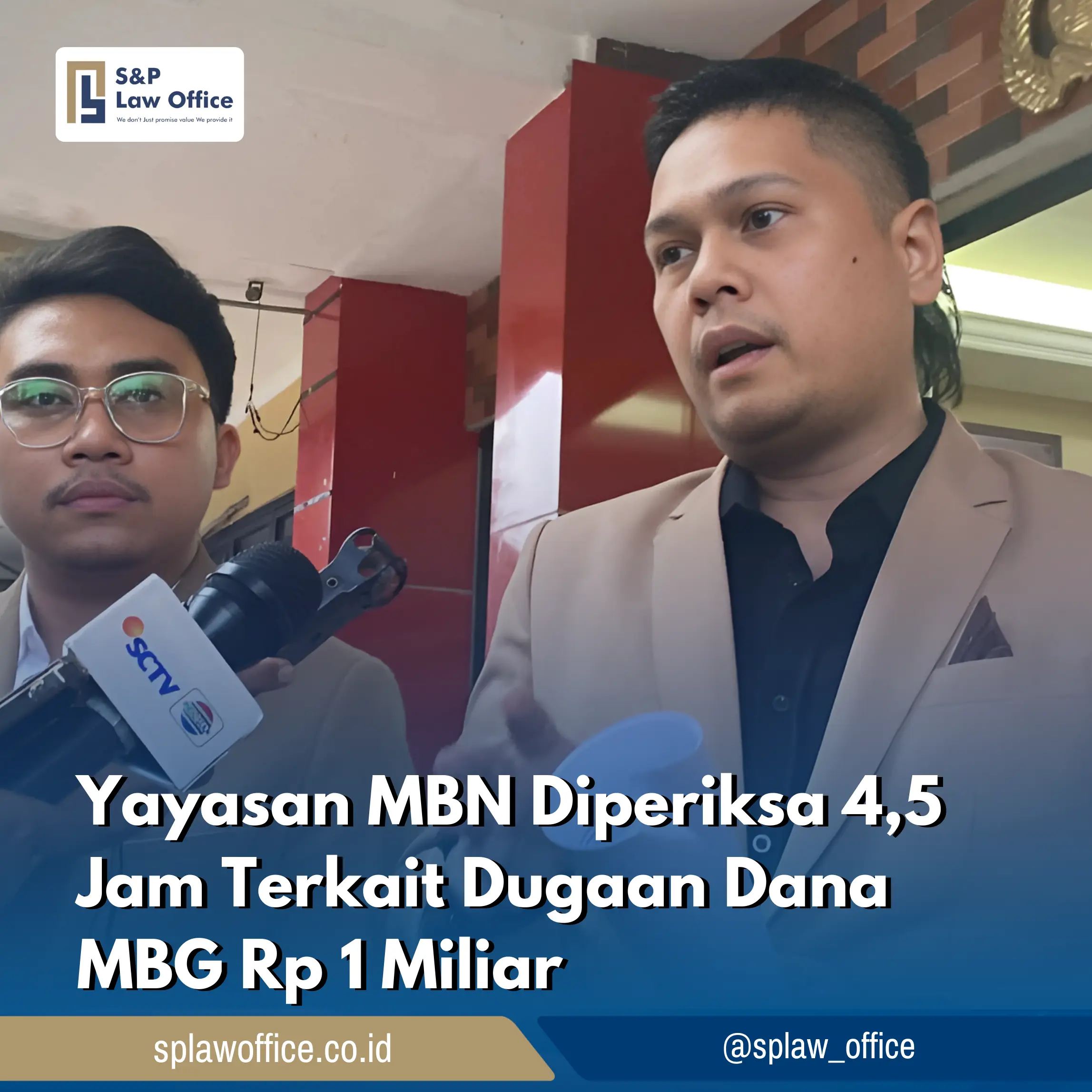 Yayasan MBN Diperiksa 4,5 Jam Terkait Dugaan Dana MBG Rp 1 Miliar